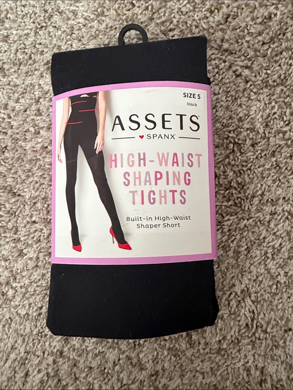 ASSETS by Spanx Black High-Waist Shaping Tights